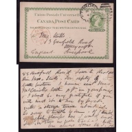 Canada-cover #13964-2c UPU-Toronto-De 10 1891-US Packet-Liverpool 20 D