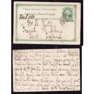 Canada-cover #13963-2c UPU-York Cnty-Toronto Junction,Ont-England-Too Late-