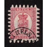 FINLAND USED 20p  COAT OF ARMS STAMP SCOTT # 9