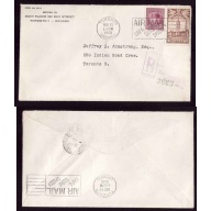 Canada-cover #14171–3c+10c-regd-York Cnty-Toronto,Ontario-Aug 11 1945-