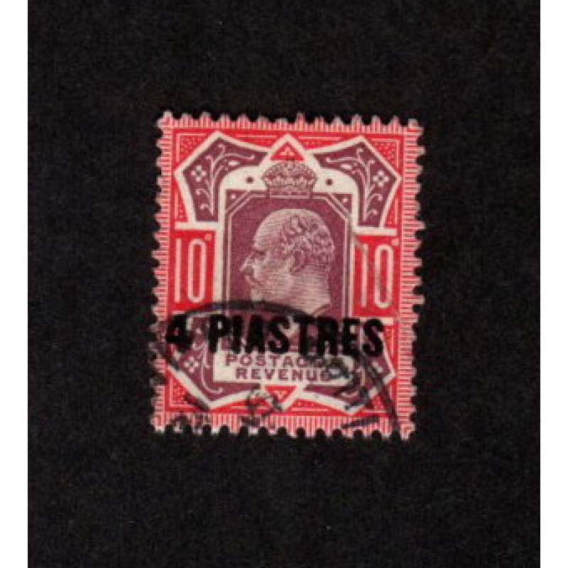 GREAT BRITAIN OFFICES ABROAD TURKISH EMPIRE USED VF SCOTT # 10