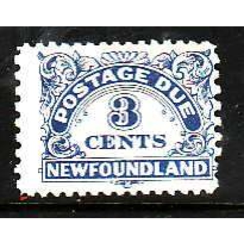 Newfoundland-Sc#J3- id9-unused NH 3c Postage Due-1939-