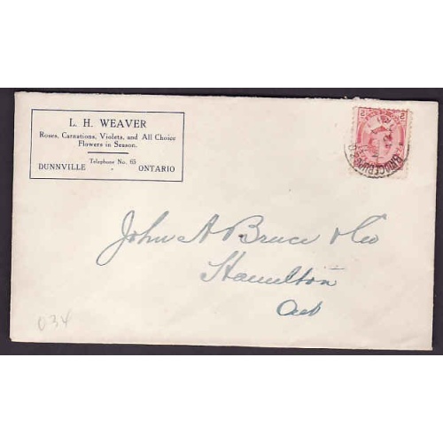 Canada cover #10526-2c Edward-Bridgeburg & Goderich RPO [O 34 RF 105]