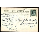 Canada-cover #10336-1c KEVII-p/c- Algoma District-Echo Bay, Ont single broken circle