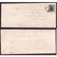 Canada-cover #10139-1c Edward-wrapper to the USA -1c franking pays the news