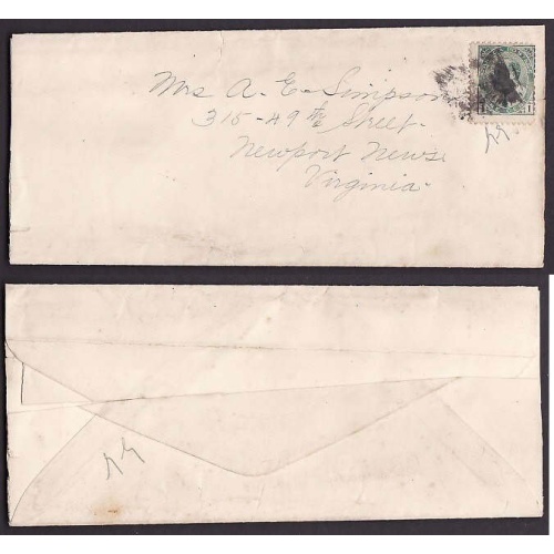 Canada-cover #10139-1c Edward-wrapper to the USA -1c franking pays the news