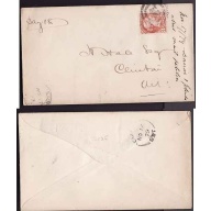 Canada-cover #10477-3c 2 ring 21 cancel [ Goderich ]-Huron Cnty-Goderich, Ont-