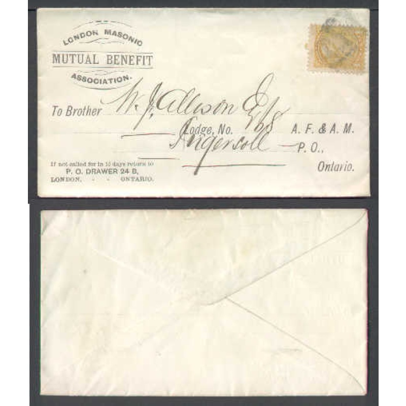 Canada-cover #4751-1c-London,Ont-printed matter-London Masonic Mutual Benefit