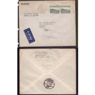 Newfoundland cover-FF52-PanAm First Flight-Gander to Ankara -