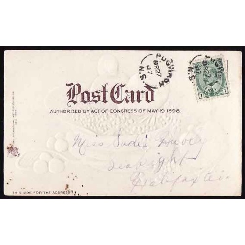 Canada-cover #11858-1c KEVII-p/c-Pugwash, NS - Mr 27 1907