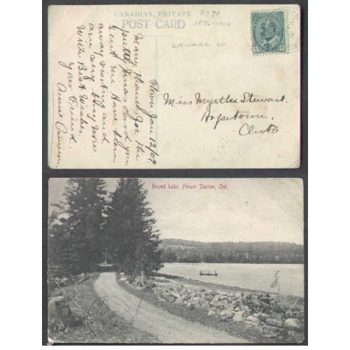 Canada-cover #5250-1c-Renfrew & Sharbot Lake / MC [ O 298 RF 175 ]-S / Ja 13 / 1909 -