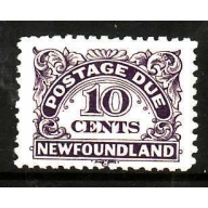 Newfoundland-Sc#J6- id5-unused NH 10c dark violet postage due-1939