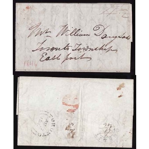 Canada-cover #13143-Stampless-Wentworth Cnty-Hamilton,CW-Au ? 1846 [ text