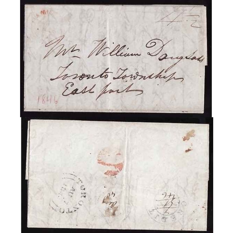 Canada-cover #13143-Stampless-Wentworth Cnty-Hamilton,CW-Au ? 1846 [ text