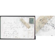 Canada-cover #5658 - 1c Edward-Duval,Sask-Au 5 1909-taped creased