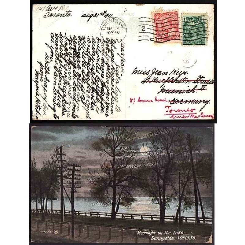 Canada-cover #10177-2c(3) Edwards-triple rate-England-Birtle,Man cds-Jun 6 190