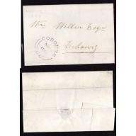 Canada-cover #13121-Stampless drop letter-Northumberland Cnty-Cobourg,UC