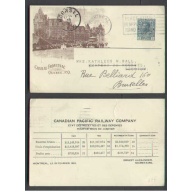 Canada-cover #5115-2c-Chateau Frontenac-(CPR 69F)-french back-Montreal-