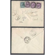 Canada-cover #4370-2c(3) Numeral+1c Leaf reg'd-Stanley,NB-My 1 1899-
