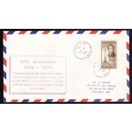 Canada-cover #13435-6c AAMC 7013-anniversary-first airmail flight-Toronto &