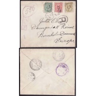Canada-cover #10167-1c[corner missing]+2c+7c Edwards reg'd-Keeler,Sask-De 14
