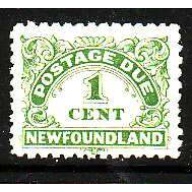 Newfoundland -Sc#J1a- id12-unused NH 1c yellow green postage due-1939-