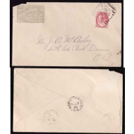 Canada-cover #11739-2c Numeral-advertising-Truro,NS squared circle-AM / Oc