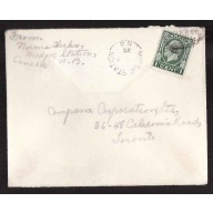 Canada-cover 10264-1c KGV medallion-Midjic Station, NB -? 9 1939 -