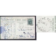 Canada-cover #5667 - 1c Admiral - Roche Percee , Sask - Mr 2 1913