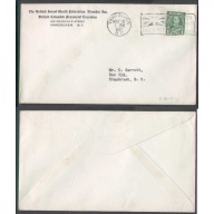 Canada-cover #4496-1c-Vancouver,BC-My 10 1937-1937 Coronation Flag slogan