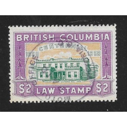 British Columbia Revenue Law Stamp - Van Dam # BCL50 - Used