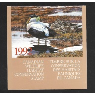 CANADA VanDam Catalogue # FWH8 $8.50 EIDER DUCK BOOKLET MNH F-VF