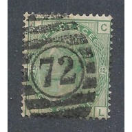 GREAT BRITAIN Scott # 64 Plate #12 Used F-VF