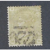 Great Britain  Scott # 70 Plate #16,  Used F-VF
