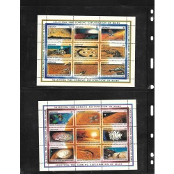 GRENADA Scott #&#039;s 1999 -2002 Souv Sheets of 9  Exploration of Mars, MNH F-VF