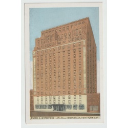 White Border Postcard - NEW YORK CITY, NEW YORK - Hotel Chesterfield