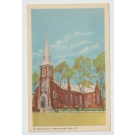 White Border Postcard - PETERBOROUGH, ONTARIO - St. Peter&#039;s Church