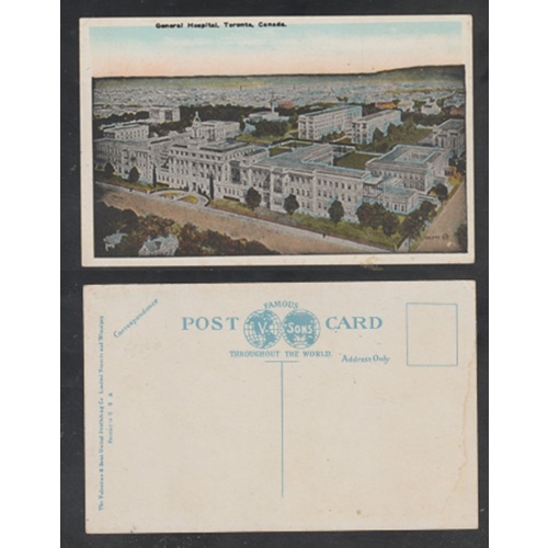 Toronto Ontario Postcard General Hospital Unposted
