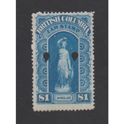 British Columbia Revenue Law Stamp - Van Dam # BCL4 - Used