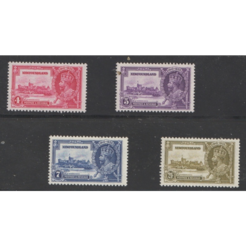 NEWFOUNDLAND - Scott / Unitrade #225 - 229 Mint Never Hinged, Fine to Very Fine - Silver Jubilee