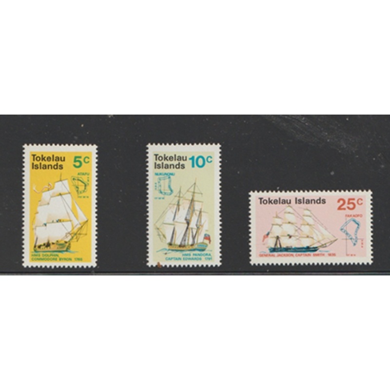 TOKELAU Scott # 22 - 24 MNH, F-VF Ships