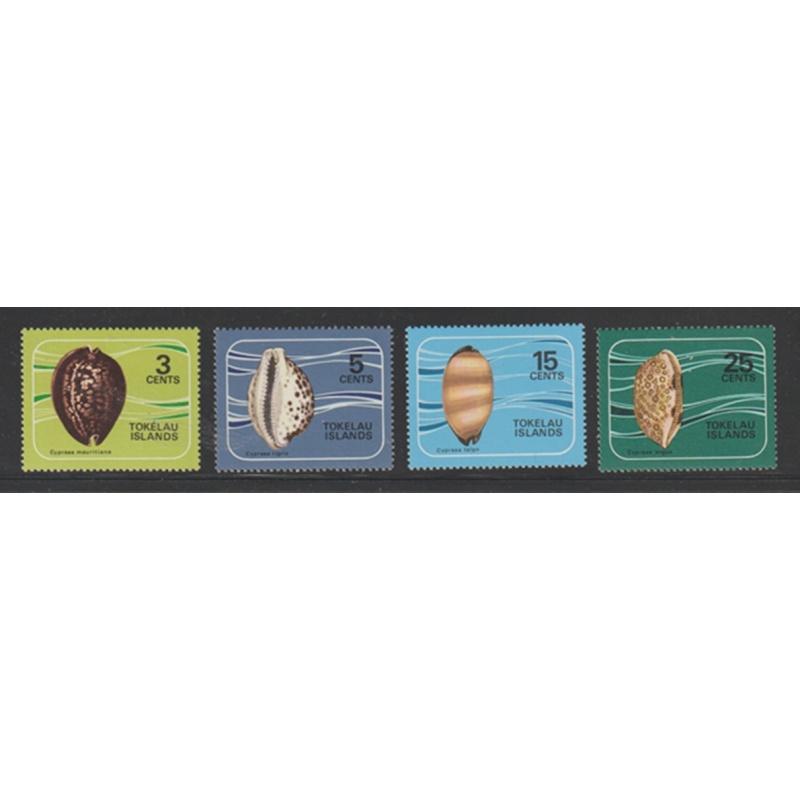 TOKELAU Scott # 41 - 44 MNH, F-VF Sea Shells