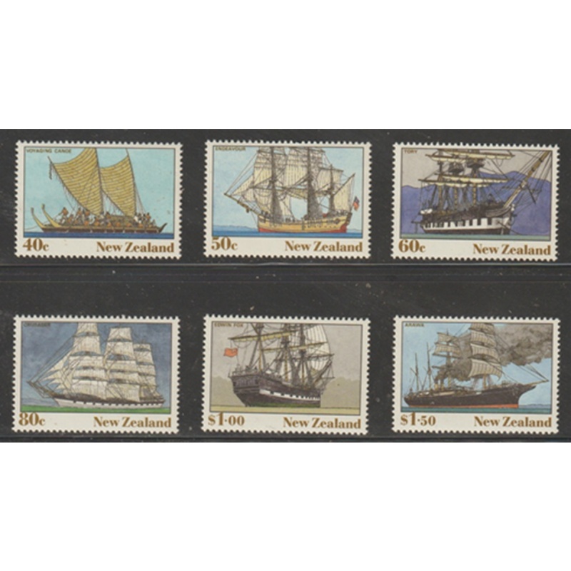 NEW ZEALAND Scott #'s 980 - 985 Ships MNH F-VF