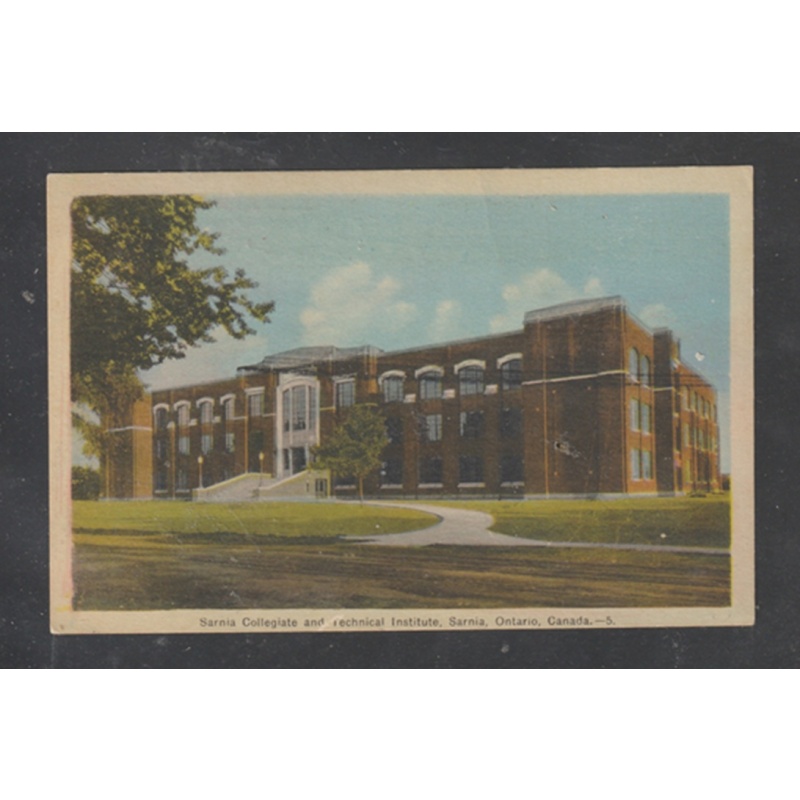 Sarnia Ontario (Lambton County)  Postcard Sarnia Collegiate and Technical Institute Unposted