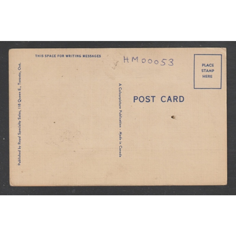 Postcard Hamilton Ontario Mills Memorial Library McMaster University Unused