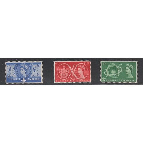 GREAT BRITAIN Scott # 334 - 336 MNH F-VF