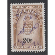 QUEBEC 1962 Coat of Arms Issue Stamp - Van Dam #QR31 - used fine - very fine