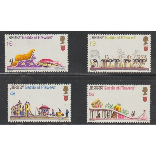JERSEY Scott #'s 30 - 33 Battle of Flowers MNH F-VF