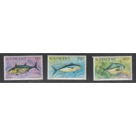 ST. VINCENT Scott #'s 472 - 474 Fish MNH F-VF
