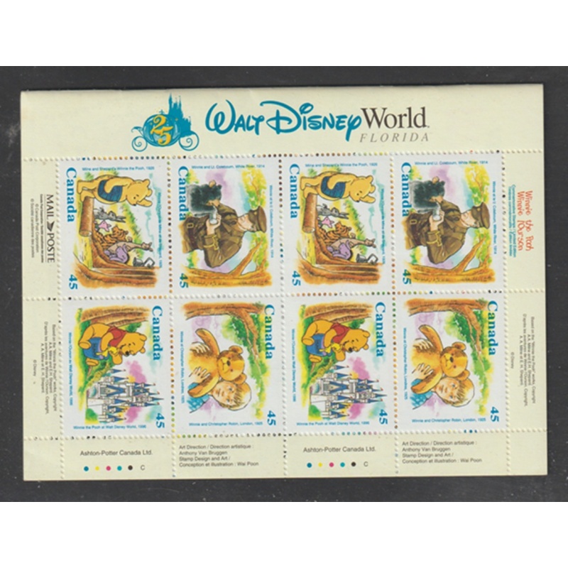 CANADA Scott / Unitrade #1621c (BK194) Booklet WINNIE THE POOH MNH F-VF